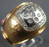 ESTATE WIDE .20CT DIAMOND 14K WHITE & ROSE GOLD ETOILE FLOWER MATTE & SHINY RING