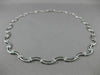 ESTATE 1.50CT DIAMOND 14KT WHITE GOLD FLOATING WAVE DESIGN NECKLACE UNIQUE #7403