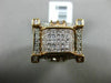 LARGE 2.45CT ROUND BAGUETTE & PRINCESS DIAMOND 14K ROSE GOLD 3D SQUARE MENS RING