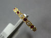 .40CT DIAMOND & AAA RUBY 18KT YELLOW GOLD FILIGREE MILGRAIN SEMI ETERNITY RING