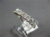 ESTATE 1.27CT DIAMOND 14K WHITE GOLD PRINCESS INVISIBLE WEDDING ANNIVERSARY RING