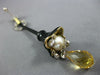 ANTIQUE LARGE 9.15CT OLD MINE DIAMOND & MULTI GEM 14K 2TONE GOLD FLOWER EARRINGS