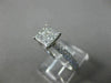 LARGE .75CT DIAMOND 14KT WHITE GOLD SQUARE INVISIBLE DOUBLE ROW ENGAGEMENT RING
