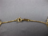 ESTATE EXTRA LONG 14KT YELLOW GOLD 3D MULTI CHARM CLASSIC ITALIAN BRACELET