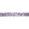 EXTRA LARGE 55.60CT DIAMOND & AAA MULTI COLOR SAPPHIRE 18KT WHITE GOLD BRACELET