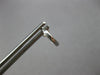 SMALL .10CT DIAMOND 14K WHITE GOLD INVISIBLE HUGGIE HOOP HANGING EARRINGS #27908