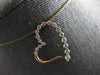 .46CT DIAMOND 18KT ROSE GOLD 3D CLASSIC OPEN HEART JOURNEY LOVE FLOATING PENDANT