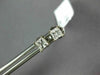 ESTATE .43CT DIAMOND 14KT WHITE GOLD 3D PRINCESS SQUARE STUDS EARRINGS #1785