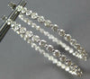 EXTRA LARGE 7.02CT DIAMOND 18KT WHITE GOLD 3D INSIDE OUT HOOP HANGING EARRINGS