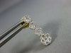 ESTATE .63CT DIAMOND 18KT YELLOW GOLD 3D CLUSTER FLOWER JOURNEY HANGING EARRINGS