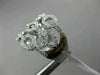 ESTATE LARGE 1.12CT DIAMOND 18KT WHITE GOLD MULTI ROW BY THE YARD LOVE KNOT RING
