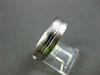 ESTATE WIDE 14KT WHITE GOLD SOLID MATTE & SHINY LOOK MENS WEDDING RING #1321