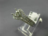 WIDE .50CT DIAMOND 14KT WHITE GOLD ROUND HALO SEMI MOUNT ENGAGEMENT RING #22023