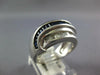 LARGE 1.79CT DIAMOND & AAA SAPPHIRE 14KT WHITE GOLD MULTI ROW ANNIVERSARY RING