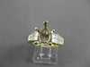 ESTATE WIDE 1.60CT DIAMOND 18KT TWO TONE GOLD SEMI MOUNT ENGAGEMENT RING #10870
