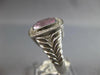 LARGE 3.54CT DIAMOND & AAA PINK QUARTZ 14KT WHITE GOLD CUSHION & ROUND FUN RING
