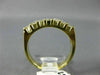 ESTATE .60CT DIAMOND 14K YELLOW GOLD 7 STONE PRINCESS CUT ANNIVERSARY RING 14631