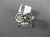ESTATE .50CT ROUND DIAMOND 14KT WHITE GOLD 3D CLASSIC SOLITAIRE LOVE KNOT RING