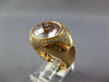 EXTRA LARGE 6.92CT DIAMOND & AAA PINK QUARTZ 14KT YELLOW GOLD FLOWER BEZEL RING