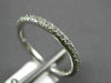 ESTATE .48CT DIAMOND 14KT WHITE GOLD COMFORT FIT WEDDING ANNIVERSARY RING 20793