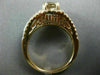 LARGE 1.56CT WHITE & CHOCOLATE FANCY DIAMOND 14K ROSE GOLD HEART ENGAGEMENT RING