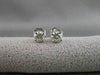 ESTATE .60CTW DIAMOND 5MM STUD 14KT WHITE GOLD PUSHBACK EARRINGS G/H VSSI #21024