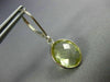 6.0CT AAA LEMON QUARTZ 14KT WHITE GOLD 3D OVAL BEZEL LEVER BACK HANGING EARRINGS