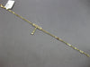 ESTATE .18CT DIAMOND 14KT YELLOW GOLD 3D RECTANGULAR CHANDELIER FUN BRACELET