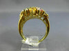 EXTRA LARGE 8.64CT DIAMOND & AAA MULTI COLOR SAPPHIRE 18KT YELLOW GOLD OVAL RING