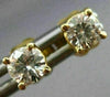 ESTATE .47CT ROUND DIAMOND 14KT YELLOW GOLD CLASSIC 4 PRONG STUD EARRINGS #7838
