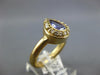 1.12CT DIAMOND & AAA TANZANITE 14KT YELLOW GOLD PEAR SHAPE HALO ENGAGEMENT RING