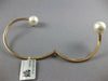 LARGE AAA SOUTH SEA PEARL 18KT ROSE GOLD CLASSIC 3D CRISS CROSS BANGLE BRACELET