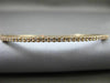 ESTATE .50CT DIAMOND 14KT ROSE GOLD 3D 2mm CLASSIC SHARE PRONG BANGLE BRACELET