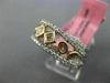 WIDE 1.15CT WHITE & PINK DIAMOND 18KT WHITE & ROSE GOLD 3D CRISS CROSS LOVE RING