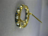 ANTIQUE LARGE .80CT AAA SAPPHIRE & SOUTH SEA PEARL 14K YELLOW GOLD 3D PIN BROOCH