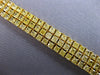 EXTRA LARGE 23.71CT FANCY YELLOW DIAMOND 18KT YELLOW GOLD 3 ROW TENNIS BRACELET