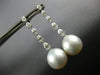 1.45CT DIAMOND & AAA SOUTH SEA PEARL 18KT WHITE GOLD 3D JOURNEY HANGING EARRINGS