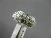 ANTIQUE WIDE .80CT DIAMOND 18K WHITE GOLD ROUND SEMI MOUNT ENGAGEMENT RING 14399
