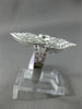 ESTATE WIDE 1.03CT DIAMOND 14KT WHITE GOLD 3D FILIGREE ETOILE DOUBLE HEART RING