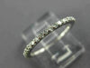 ESTATE .27CT DIAMOND 14K WHITE GOLD SEMI ETERNITY WEDDING ANNIVERSARY RING 25722