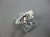 ESTATE .40CT DIAMOND 14KT WHITE GOLD 4 PRONG FILIGREE SEMI MOUNT ENGAGEMENT RING