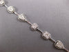 2.35CT DIAMOND 14KT WHITE GOLD 3D OVAL & ROUND BY THE YARD LOVE TENNIS BRACELET