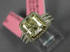 LARGE 2.73CT WHITE & FANCY YELLOW DIAMOND 18KT TWO TONE GOLD 3D ENGAGEMENT RING