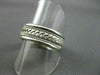 ESTATE WIDE 14K WHITE GOLD FILIGREE ROPE DESIGN MENS WEDDING RING BEAUTIFUL 1210