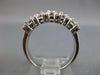 1.20CT DIAMOND 14K WHITE GOLD ROUND PRINCESS & BAGUETTE CLASSIC ANNIVERSARY RING