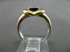 ESTATE .36CT PRINCESS CUT DIAMOND 14KT WHITE & YELLOW GOLD INVISIBLE RING #16941