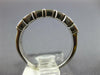 ESTATE 1.42CT DIAMOND 14KT WHITE GOLD 3D PRINCESS BEZEL 7 STONE ANNIVERSARY RING