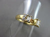 ESTATE .64CT BAGUETTE & ROUND DIAMOND 14KT Y SEMI MOUNT ENGAGEMENT RING #9570