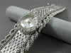 ANTIQUE EXTRA WIDE .45CT DIAMOND 14KT WHITE GOLD LARGE 3D ELECTION WATCH #20453
