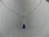 ESTATE 1.08CT DIAMOND & AAA AMETHYST 14KT WHITE GOLD 3D PEAR SHAPE HALO PENDANT
